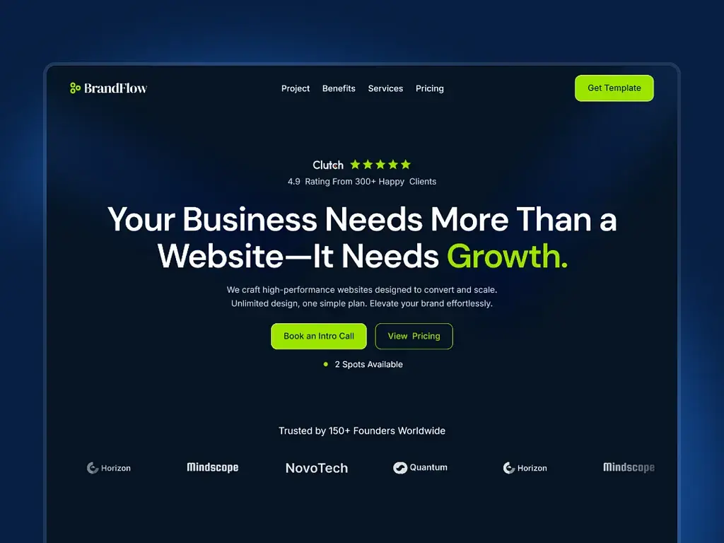 Agency Landing Page